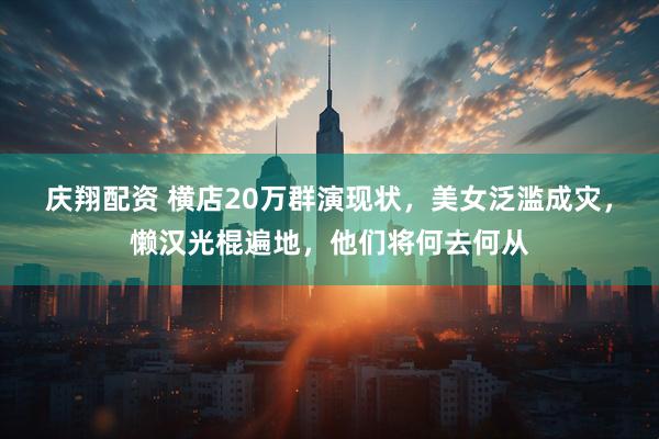 庆翔配资 横店20万群演现状，美女泛滥成灾，懒汉光棍遍地，他们将何去何从