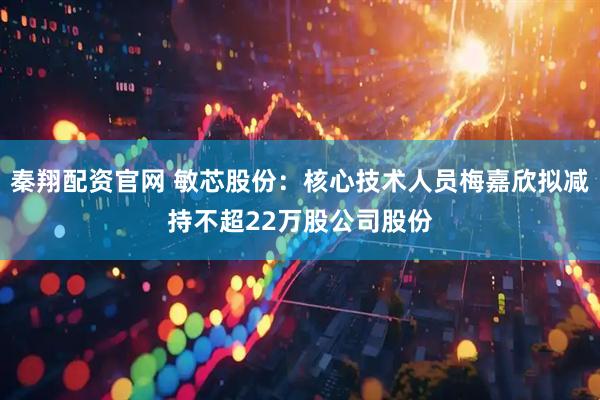 秦翔配资官网 敏芯股份：核心技术人员梅嘉欣拟减持不超22万股公司股份