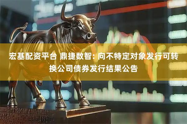 宏基配资平台 鼎捷数智: 向不特定对象发行可转换公司债券发行结果公告