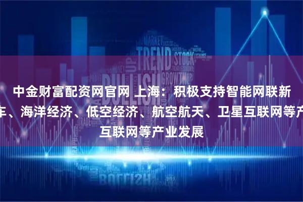 中金财富配资网官网 上海：积极支持智能网联新能源汽车、海洋经济、低空经济、航空航天、卫星互联网等产业发展